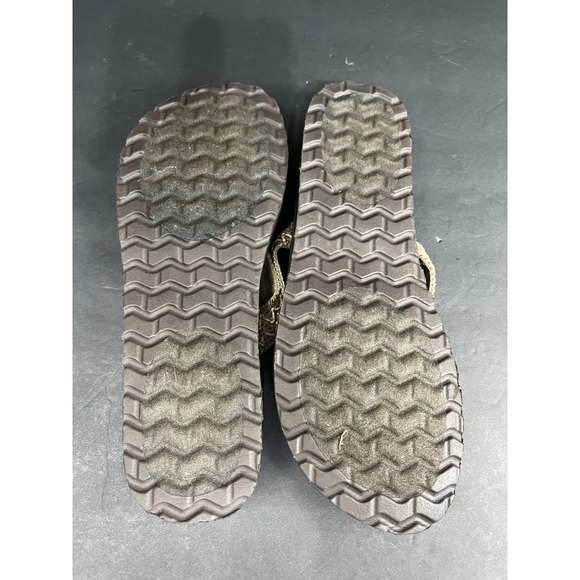 Women Comfort Woven Thong Sandals Slide On Sz 9 Platform Boho Earthy Natural - Picture 8 of 8